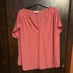 LOFT Women's Coral Blouse